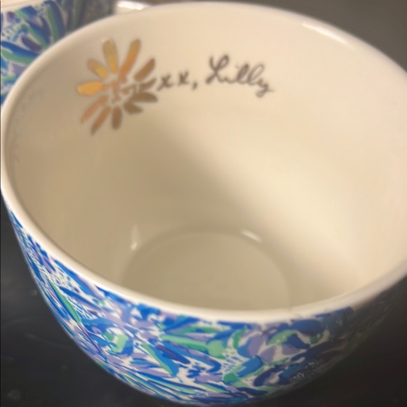 Lilly Pulitzer Blue Floral Mugs - Picture 3 of 5